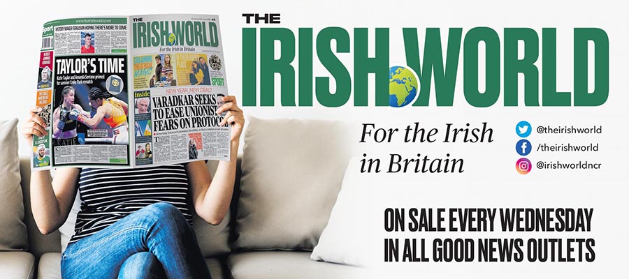 The Irish World.  Available in newsagents and the iTunes store